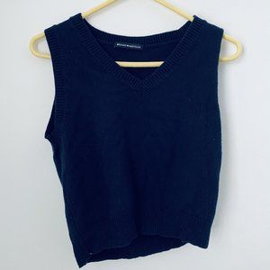Brandy Melville Navy Sweater Vest